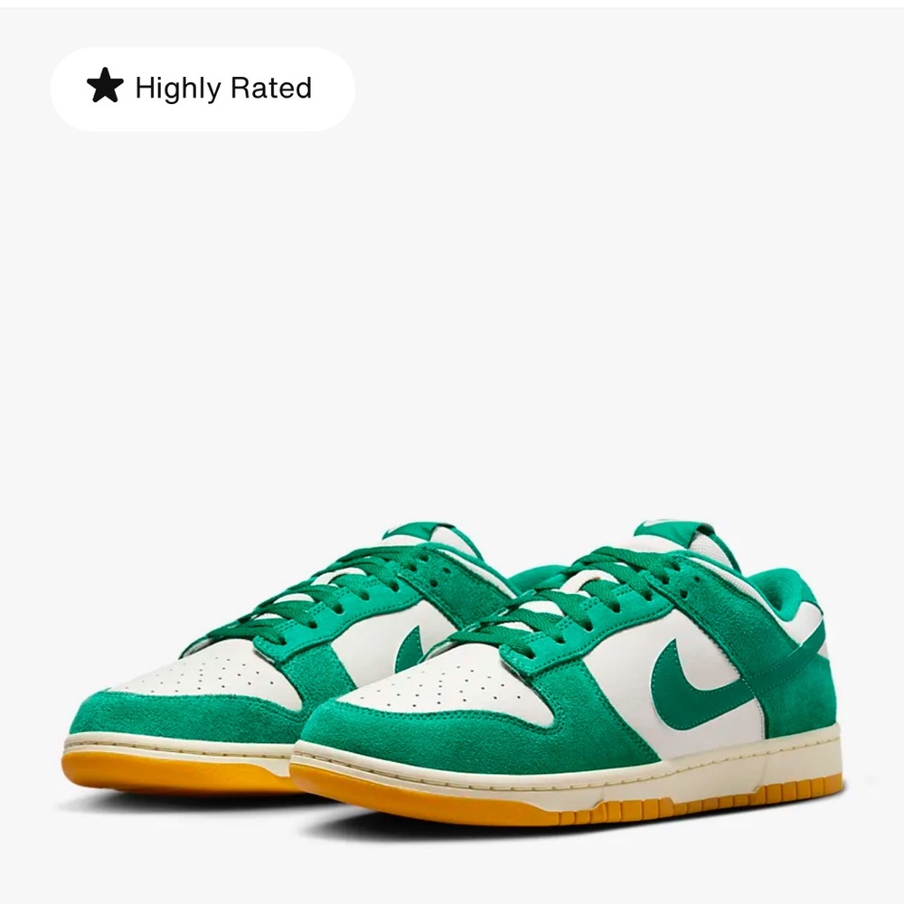 Nike Men's Green and White Sneakers